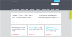 Desktop Screenshot of companywatch.net