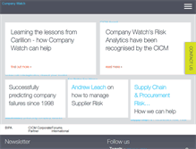 Tablet Screenshot of companywatch.net